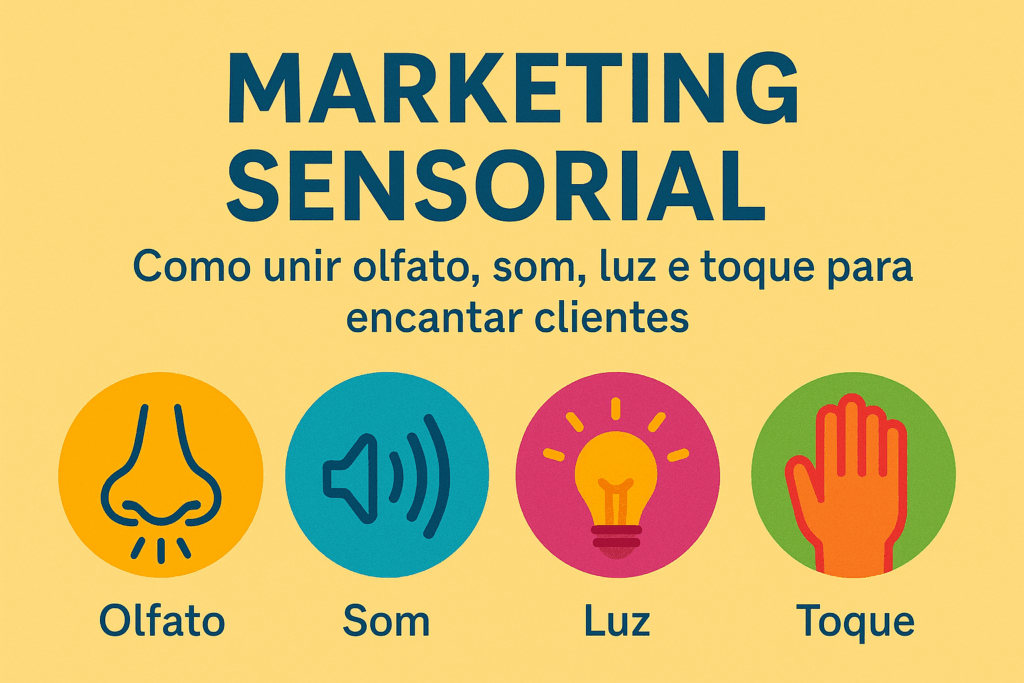 Marketing sensorial em alta: como unir olfato, som, luz e toque para encantar clientes