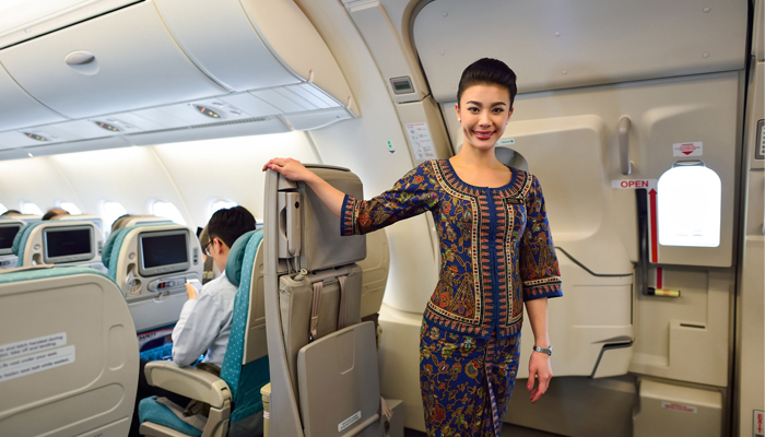 Aeromoça da Singapore Airlines 